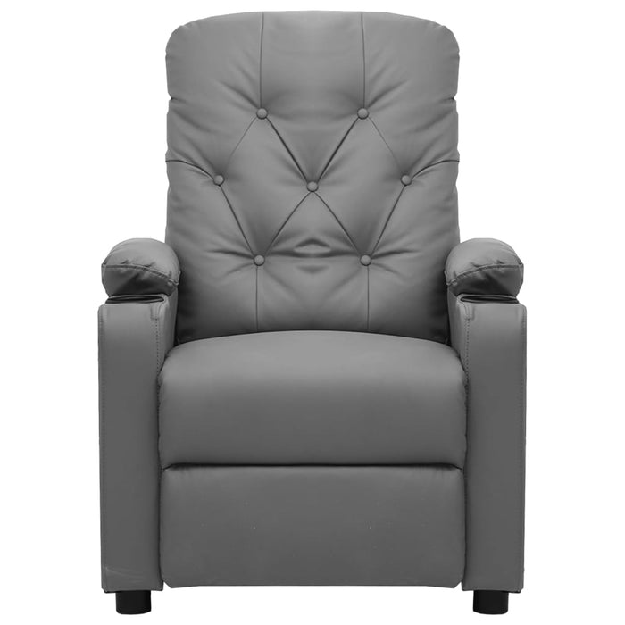 Poltrona Alzapersona Reclinabile Grigio in Similpelle cod mxl 10258