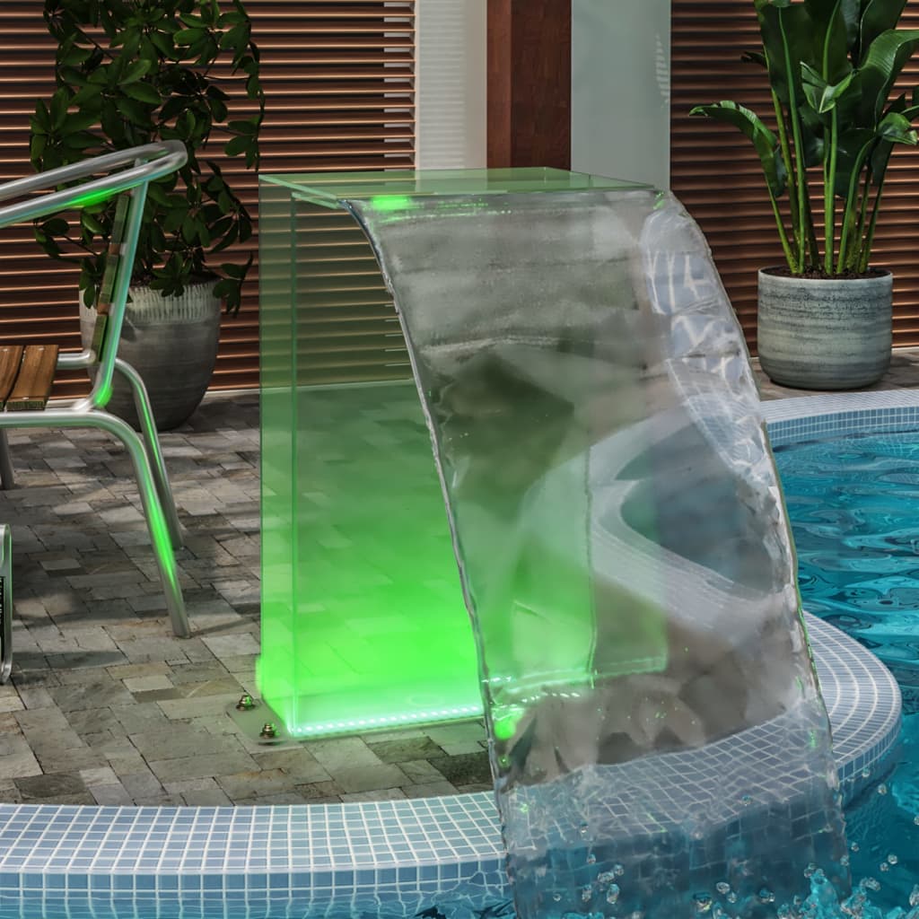 Fontana da Piscina con LED RGB in Acrilico 51 cm 151406