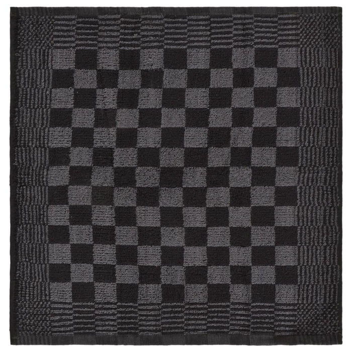 Set Strofinacci 20 pz in Cotone Nero e Grigio 136286