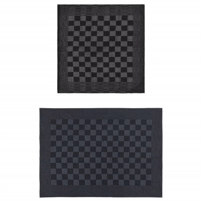 Set Strofinacci 50 pz in Cotone Nero e Grigiocod mxl 106319