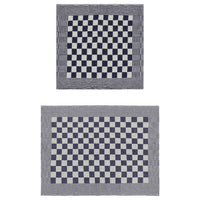 Set Strofinacci 10 pz in Cotone Blu e Bianco