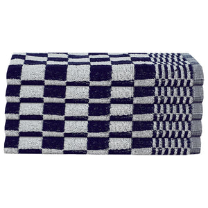 Set Strofinacci 10 pz in Cotone Blu e Bianco