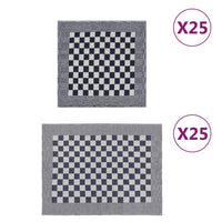 Set Strofinacci 50 pz in Cotone Blu e Biancocod mxl 82457