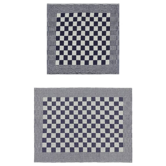 Set Strofinacci 50 pz in Cotone Blu e Bianco 136290