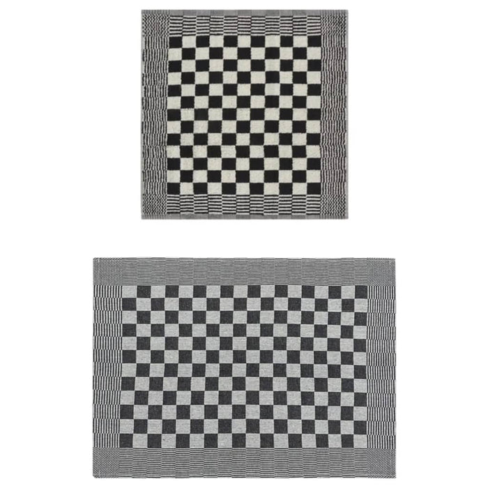 Set Strofinacci 10 pz in Cotone Nero e Biancocod mxl 103014