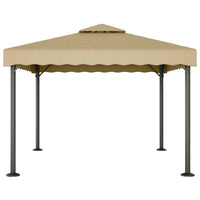 Gazebo Tortora 3x3 m Alluminio e Acciaio 318522