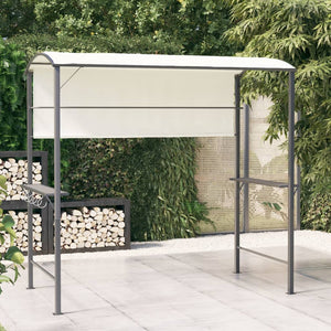 Gazebo con Tetto 220x110x200 cm Crema cod mxl 66138