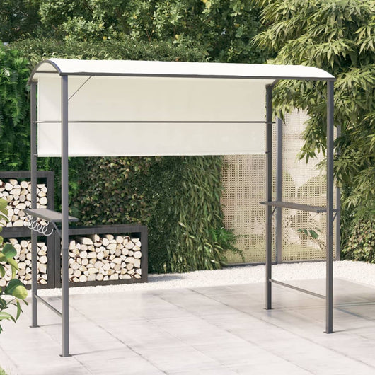 Gazebo con Tetto 220x110x200 cm Crema cod mxl 66138