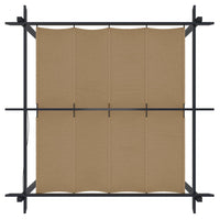 Pergola da Giardino con Tetto Retrattile 3x3 m Tortora 318536
