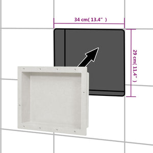 Nicchia da Doccia in Bianco Opaco 41x51x10 cm 151393