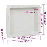 Nicchia da Doccia in Bianco Opaco 41x51x10 cm 151393