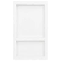 Nicchia da Doccia con 2 Scomparti Bianco Lucido 41x69x9 cmcod mxl 82321