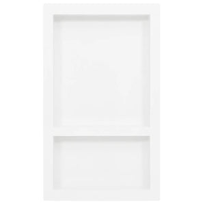 Nicchia da Doccia con 2 Scomparti Bianco Lucido 41x69x9 cmcod mxl 82321
