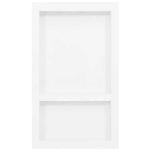 Nicchia da Doccia con 2 Scomparti Bianco Lucido 41x69x9 cmcod mxl 82321