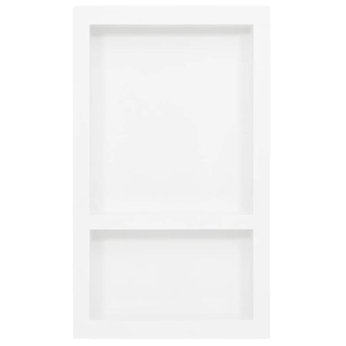 Nicchia da Doccia con 2 Scomparti Bianco Lucido 41x69x9 cmcod mxl 82321