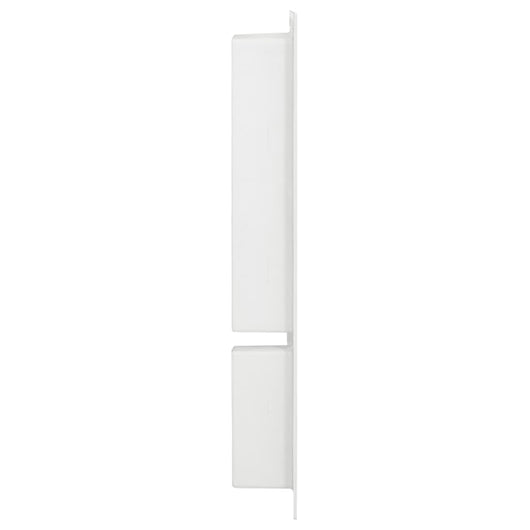 Nicchia da Doccia con 2 Scomparti Bianco Lucido 41x69x9 cm 151398