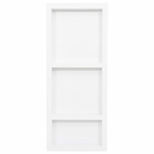 Nicchia da Doccia con 3 Scomparti Bianco Opaco 41x99x9 cmcod mxl 104604