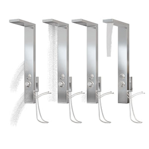 Sistema Pannello Doccia Pannello Bagno Sistema Miscelatore Doccia Doccia A Pioggia Interno Casa Acciaio Inox Quadrato 02_0003113