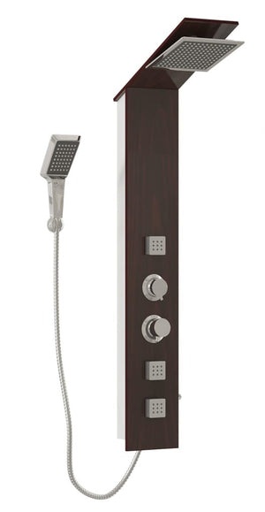 Sistema di pannelli doccia in vetro per bagno interno 127 cm marrone 02_0003122