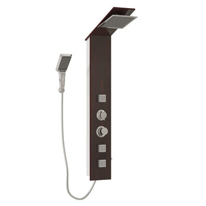 Pannello Doccia in Vetro Marrone 151417