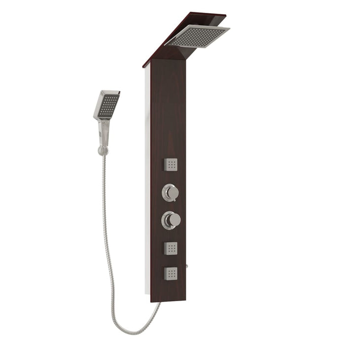 Pannello Doccia in Vetro Marrone 151417