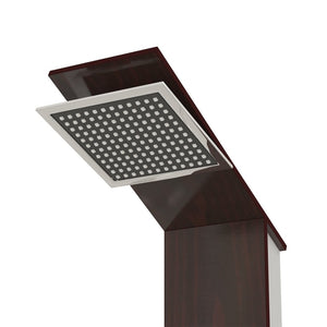 Sistema di pannelli doccia in vetro per bagno interno 127 cm marrone 02_0003122