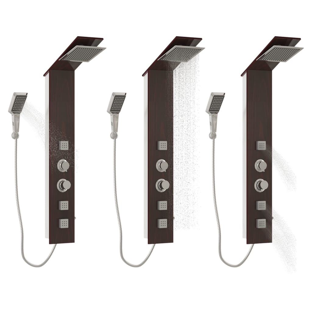 Pannello Doccia in Vetro Marrone 151417