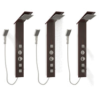 Pannello Doccia in Vetro Marrone 151417