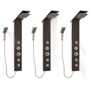 Pannello Doccia in Vetro Marrone 151417