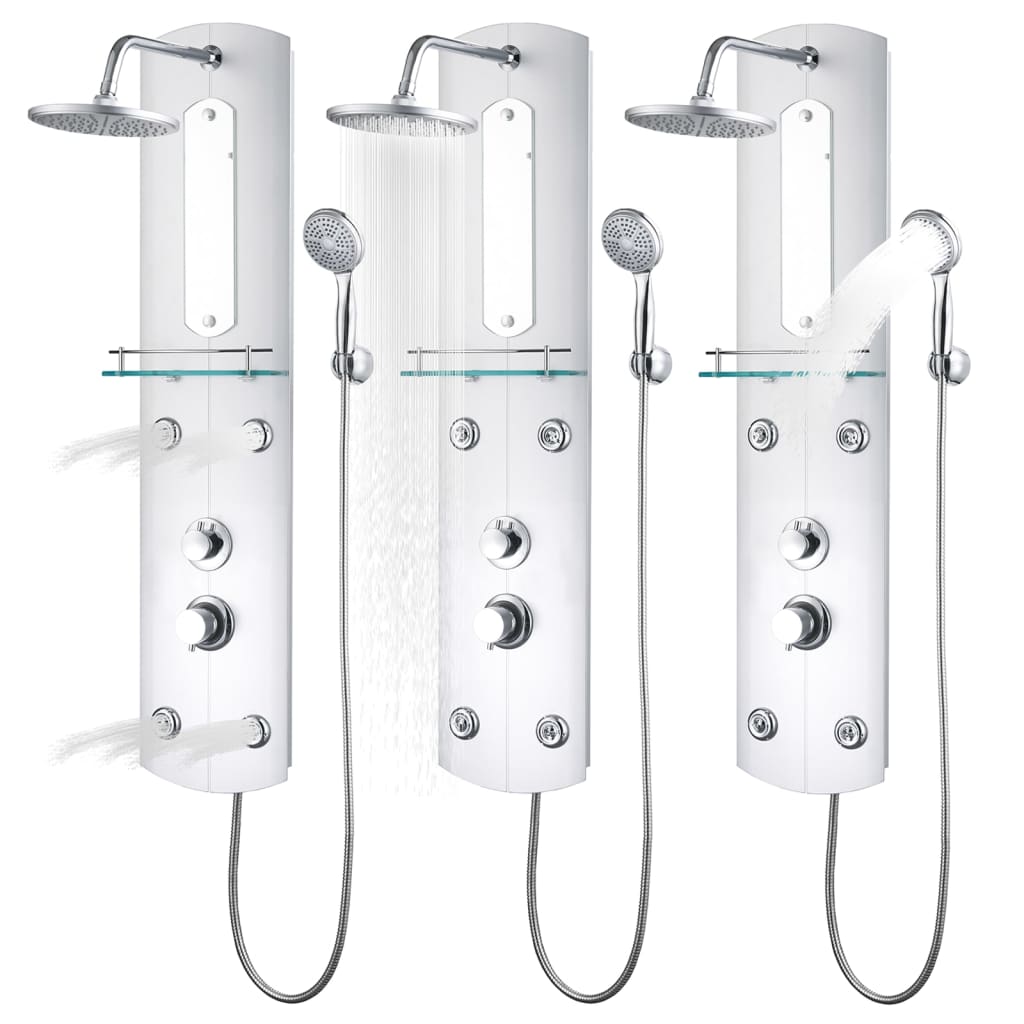 Pannello doccia soffione doccia plastica acciaio inox 110 cm 02_0003429