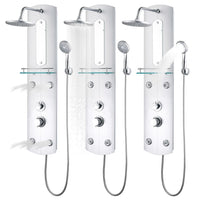 Pannello doccia soffione doccia plastica acciaio inox 110 cm 02_0003429