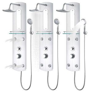 Pannello doccia soffione doccia plastica acciaio inox 110 cm 02_0003429