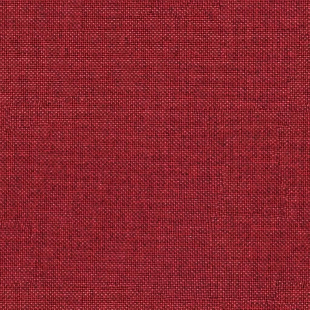 Sedie da Pranzo Girevoli 2 pz Rosso Vino in Tessuto