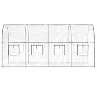 Serra Trasparente 160x400x190 cm PVC Acciaio Verniciato Polvere 317247