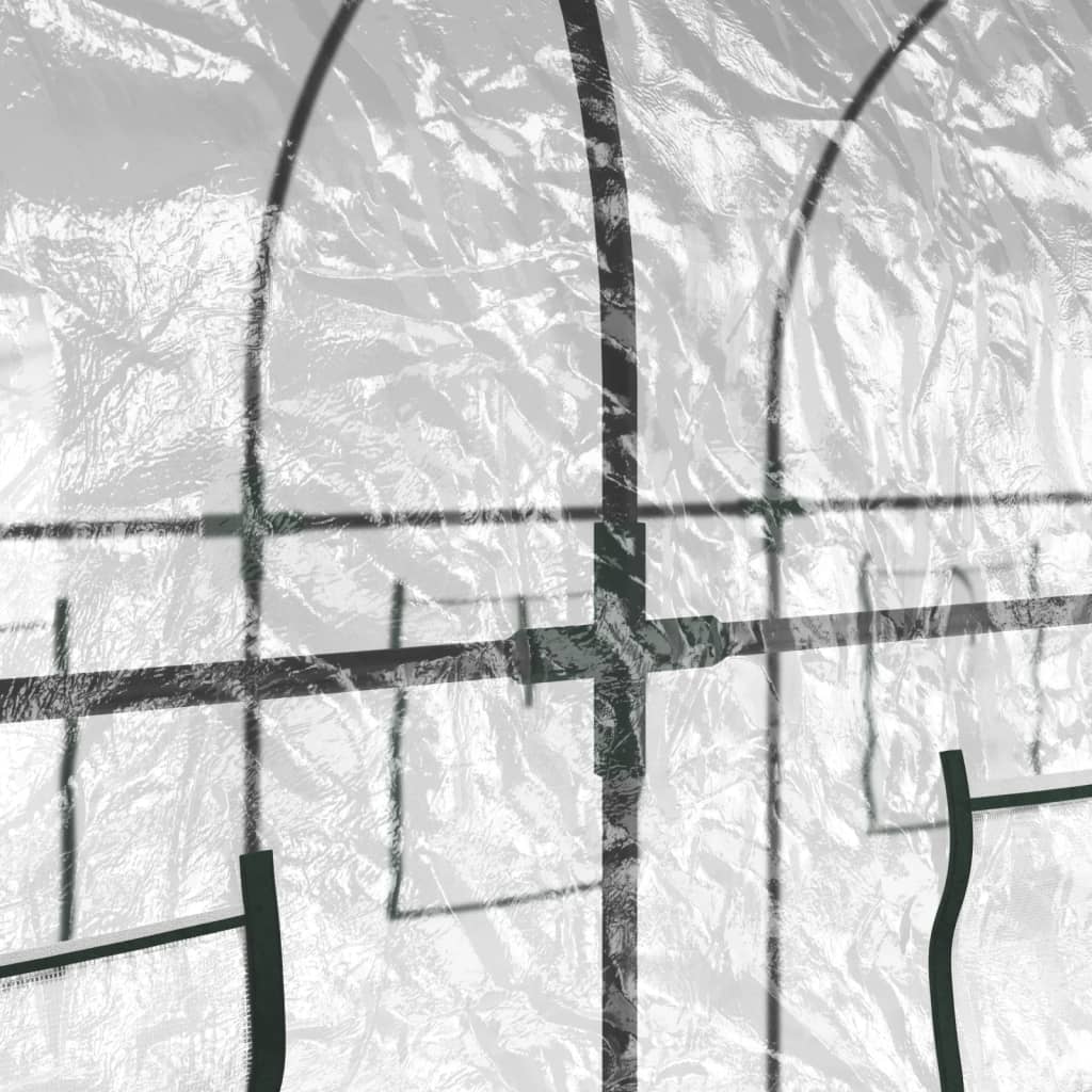 Serra Trasparente 160x400x190 cm PVC Acciaio Verniciato Polvere 317247