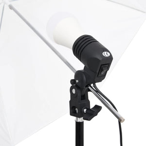 Kit per studio fotografico con fondale luminoso e riflettore nero 02_0042470