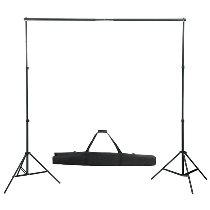 Kit studio fotografico con illuminazione e fondale nero 02_0042404