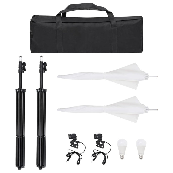 Kit per Studio Fotografico con Set Luci, Fondale e Riflettore 3094658