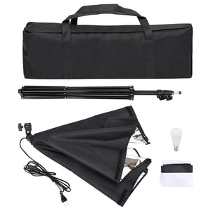Kit per Studio Fotografico con Luce Softbox e Fondale 3094671