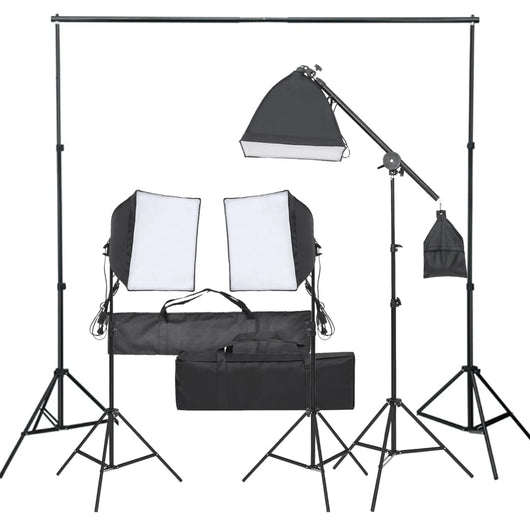 Kit studio fotografico con set illuminazione nera 02_0042400