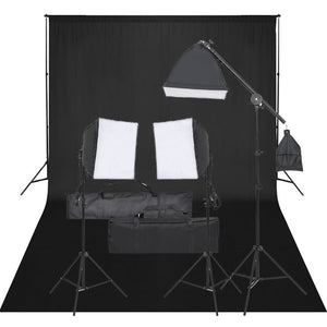 Kit per Studio Fotografico con Set di Luci e Fondalecod mxl 121425
