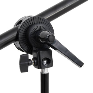 Kit studio fotografico con illuminazione e fondale nero 02_0042407