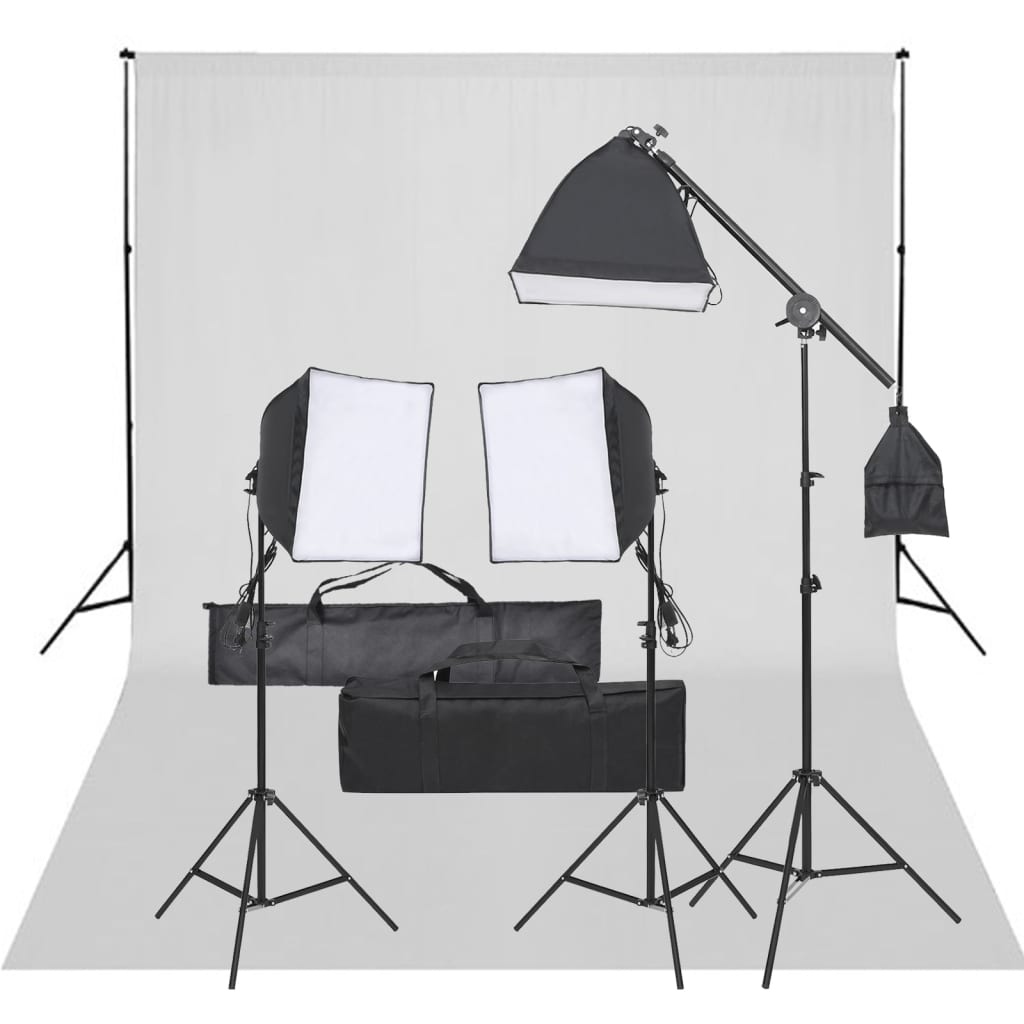 Kit per Studio Fotografico con Set di Luci e Fondalecod mxl 121426