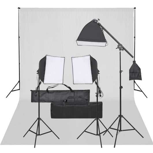 Kit per Studio Fotografico con Set di Luci e Fondalecod mxl 121426