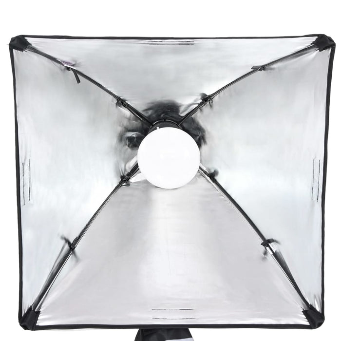 Kit per studio fotografico con fondale luminoso e riflettore nero 02_0042483