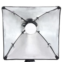 Kit per studio fotografico con fondale luminoso e riflettore nero 02_0042456