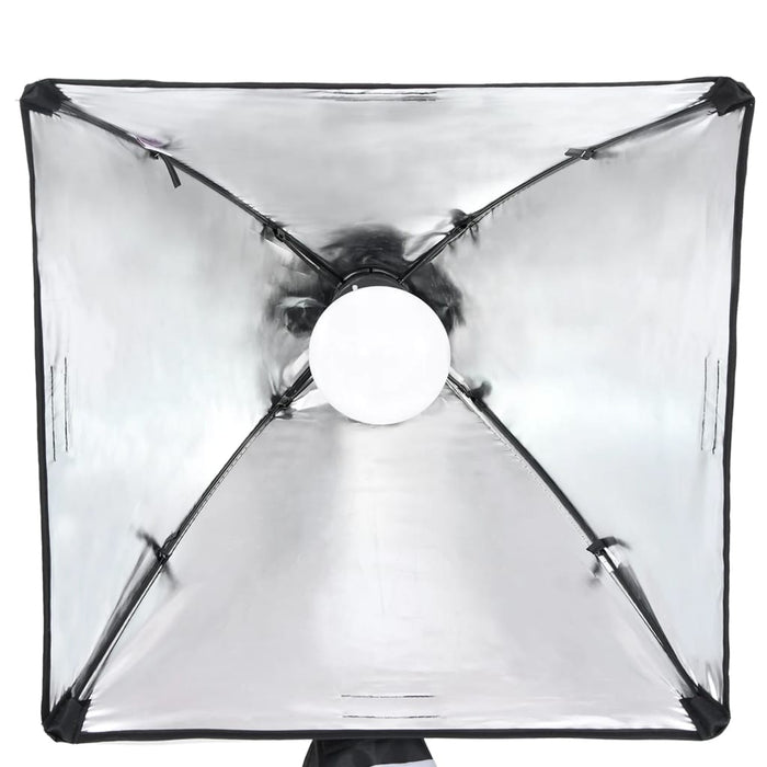 Kit per studio fotografico con fondale luminoso e riflettore nero 02_0042448