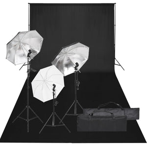 Kit per Studio Fotografico con Set di Luci e Fondale cod mxl 66407