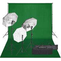 Kit studio fotografico con illuminazione e fondale nero 02_0042436