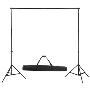 Kit studio fotografico con illuminazione e fondale nero 02_0042434